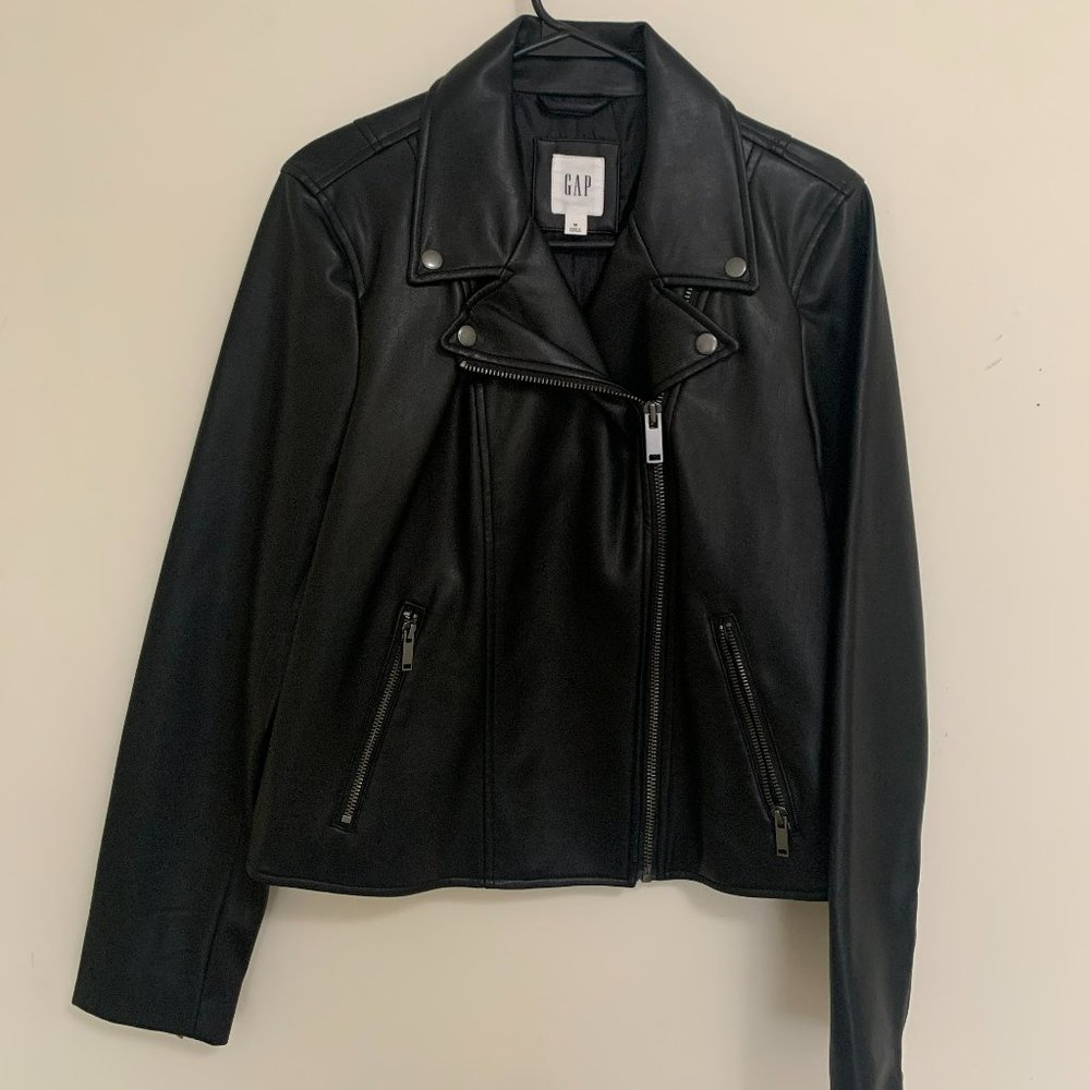 Gap Factory Faux Leather Moto Jacket